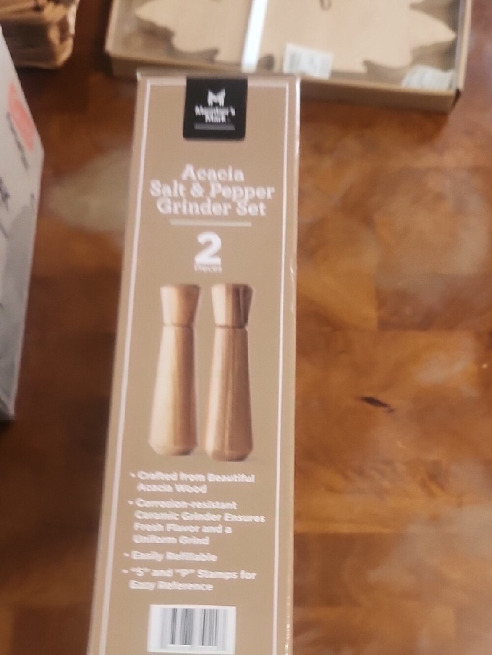 Member's Mark Acacia Salt & Pepper Grinder Set - Natural Wood - Picture 5 of 5